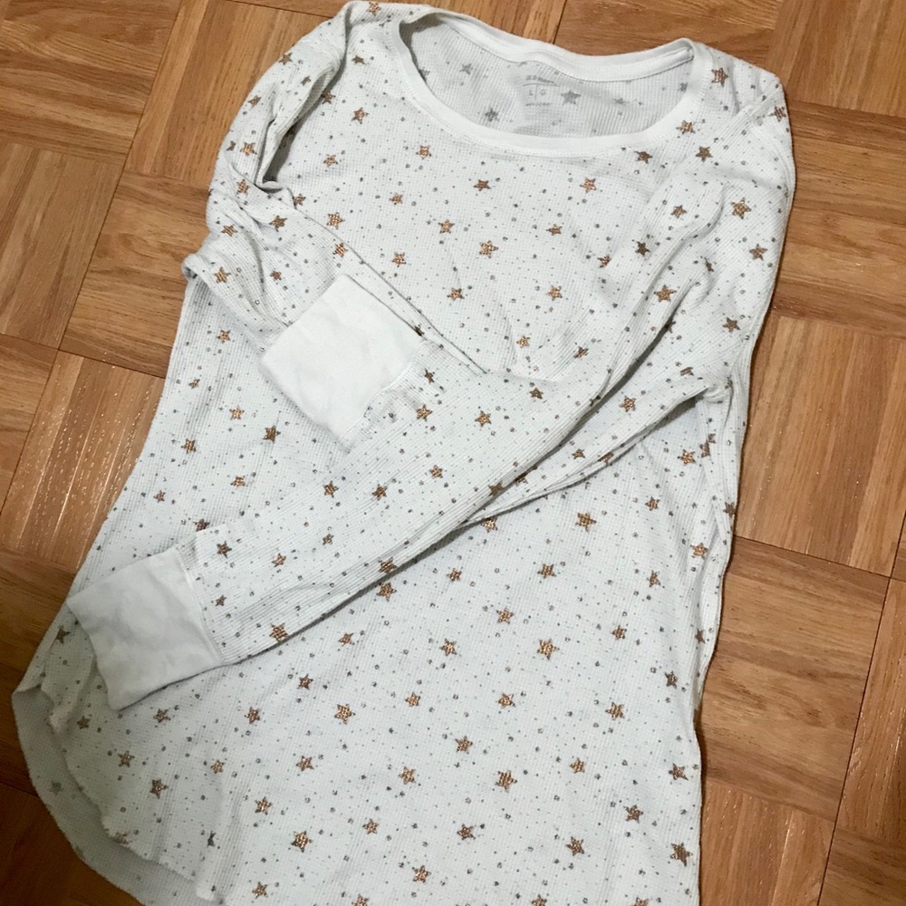 Star patterned long sleeve top✨